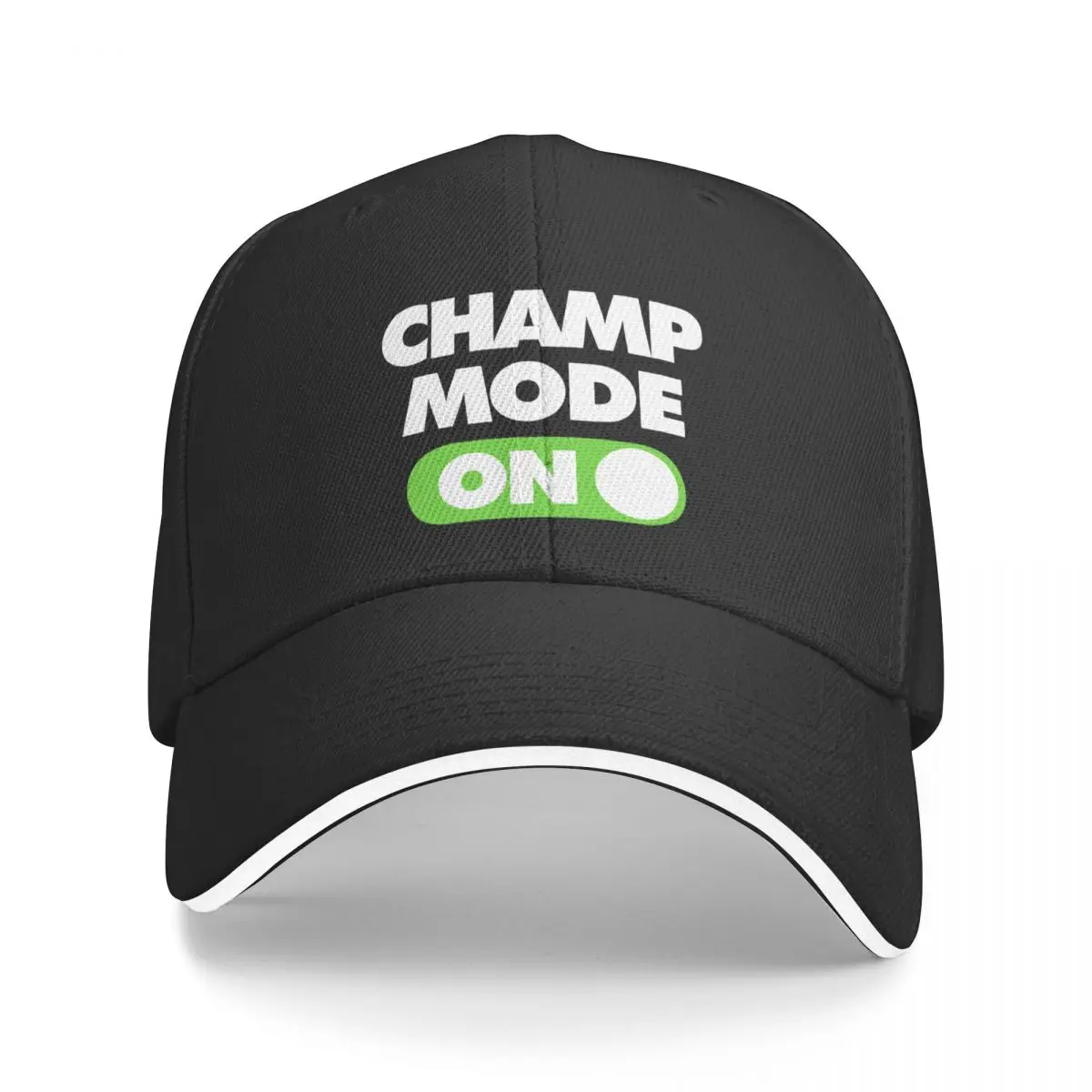 Champ Mode ON Funny Sports Saying Baseball Cap Anime Hat Trucker Hat cute Caps Women Men's