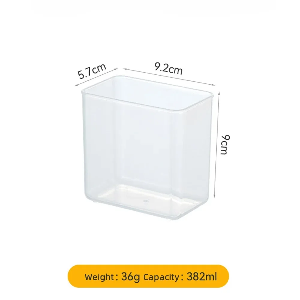 Multipurpose Storage Box Wall Mounted Plastic Collection Case for Stationery Headwear Clear Rectangular Household Organizer Box