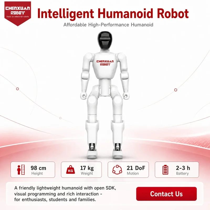 High Performance Open Source Humanoid Robot 21DoF Lightweight Robot Education Research Home Interaction