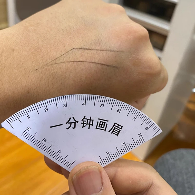 

[JN] 1/3/5pcs Fast Drawing Eyebrow Design Ruler For Microblading Mapping Tool Shaping Permanent Makeup Drawing Guide
