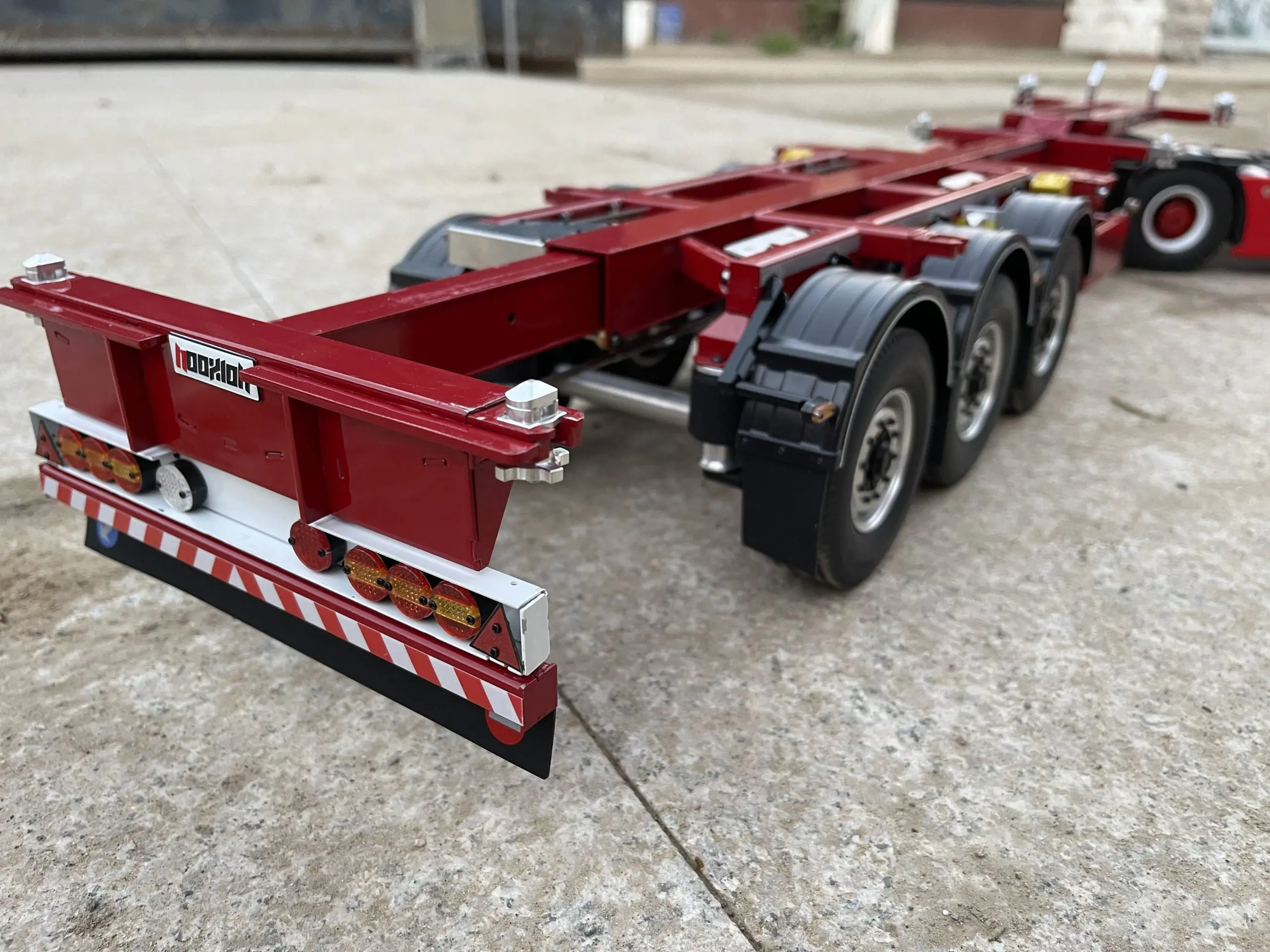 Nooxion Fury Bear Broshuis MFCC-HD przyczepa kontenerowa dla Tamiya Lesu dla Scania Man Actros Volvo części samochodowe zdalnie sterowana ciężarówka