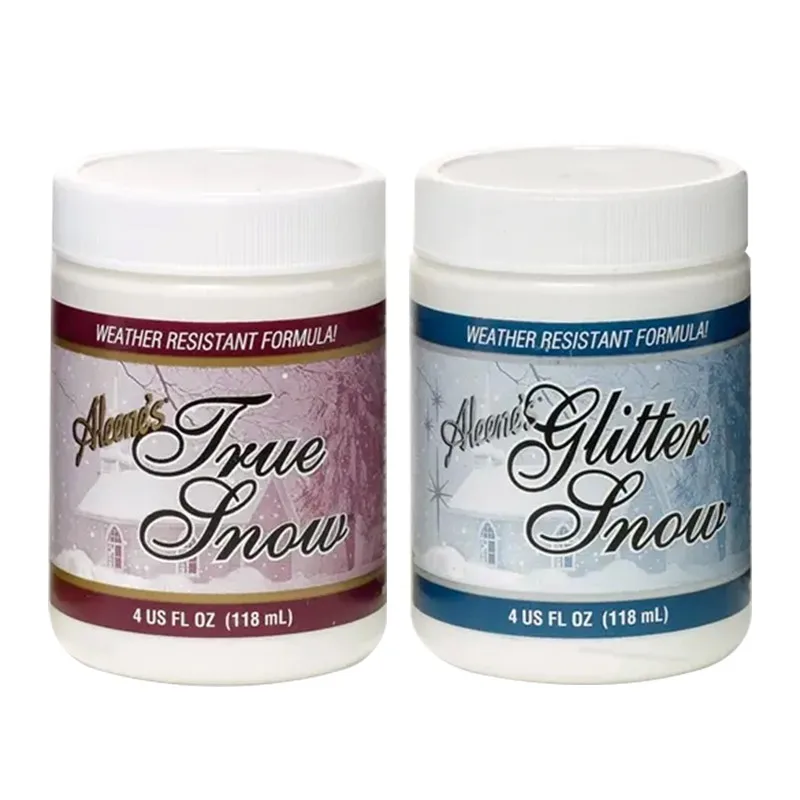 Aleene's True Snow/Glitter Snow 118ml, Snow Effect Decoration Paste, Suitable for most surface