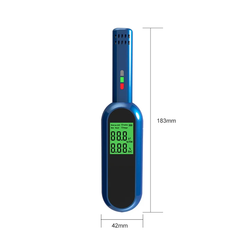 Alcohol Monitor Quick Test High Accuracy Digital Breathalyze Digital Display Breath Alcohol Tester DM604B-B51B