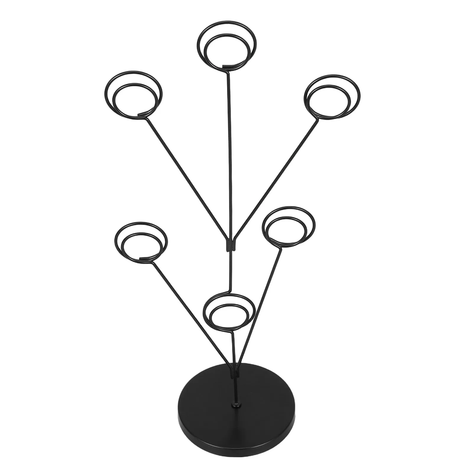 

Card Tree Holder Metal Display Stand with Clips for Picture Tickets Cards Notes Tabletop Photo Tree Stand For Displaying Memos