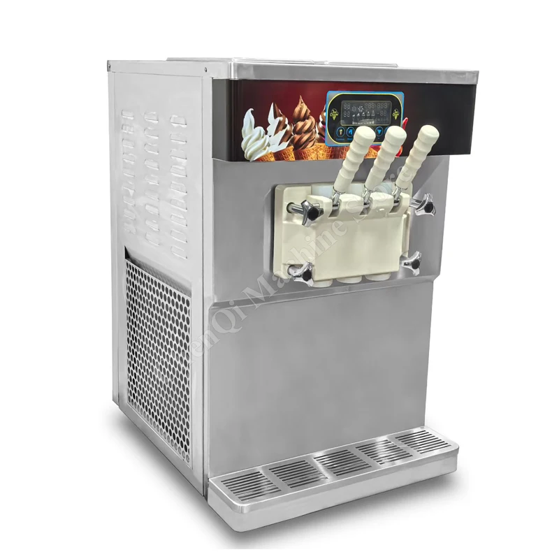 Ice Cream Machine Cold Drink Slash Commercial Stainless Steel Lced Coffee Machine Frozen Yogurt Soft Ice Cream Machine