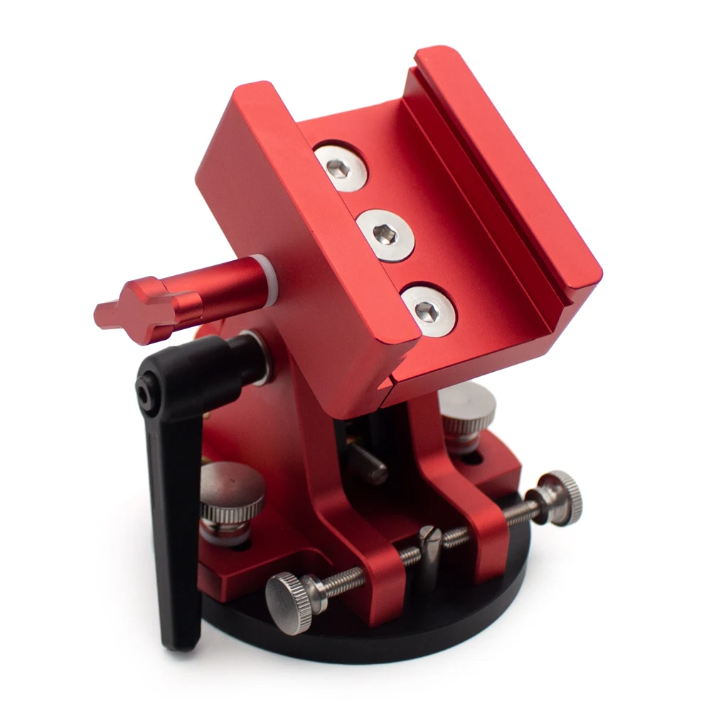 Universal Latitude Adjustment Base with Dovetail Slot - High-Precision  CNC Machined Anodized Aluminum 0-65° Tilt
