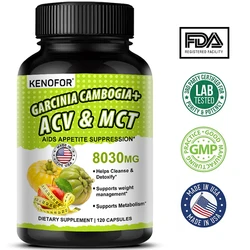 Garcinia Cambogia Weight Loss Capsules 8030 mg Fat Burner for Men and Women Detox Cleansing Beauty Health Food Inhibitor