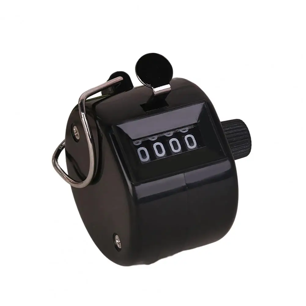 Manual Counter Durable Tally Counter Portable Fine Workmanship  Practical 4 Digit Number Mechanical Manual Palm Clicker