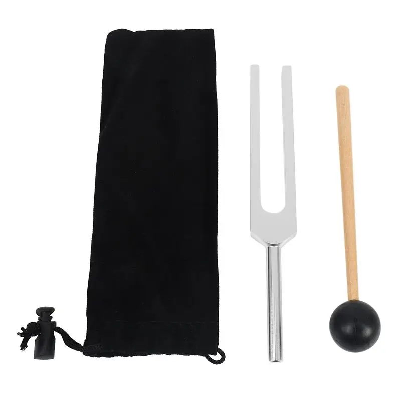 XSXS-4X Tuning Fork 528C 528HZ Tuner With Mallet Set For DNA Repair Healing Nervous System Testing Tuning Fork Health Care