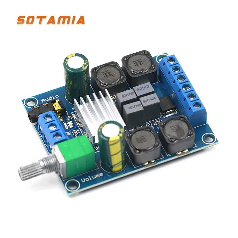 

SOTAMIA TPA3116D2 Hifi Stereo Amplifier Audio High-power Digital Subwoofer Power Amplifier Board 2x50W Two-channel Mini Amp