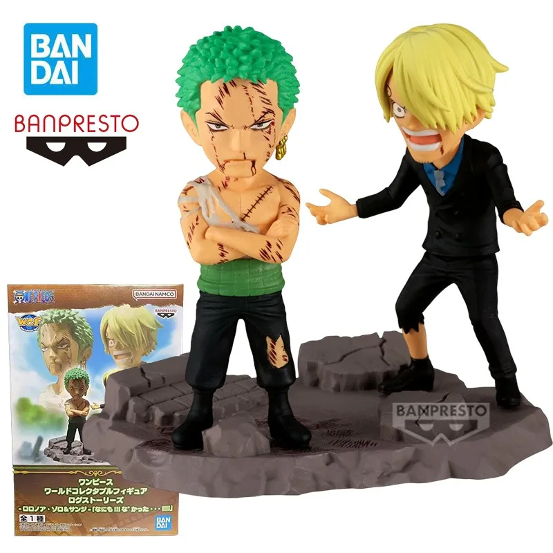 

BANDAI BANPRESTO WCF LOG STORIES Sanji&Roronoa Zoro- «Ничего... appened!!!" Фигурки цельных аниме пластиковая модель комплект