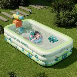 Piscina inflable portátil para niños, piscina grande de 2,1 M/1,8 M/1,5 M para exteriores, baño familiar, casa de campo, piscinas extraíbles