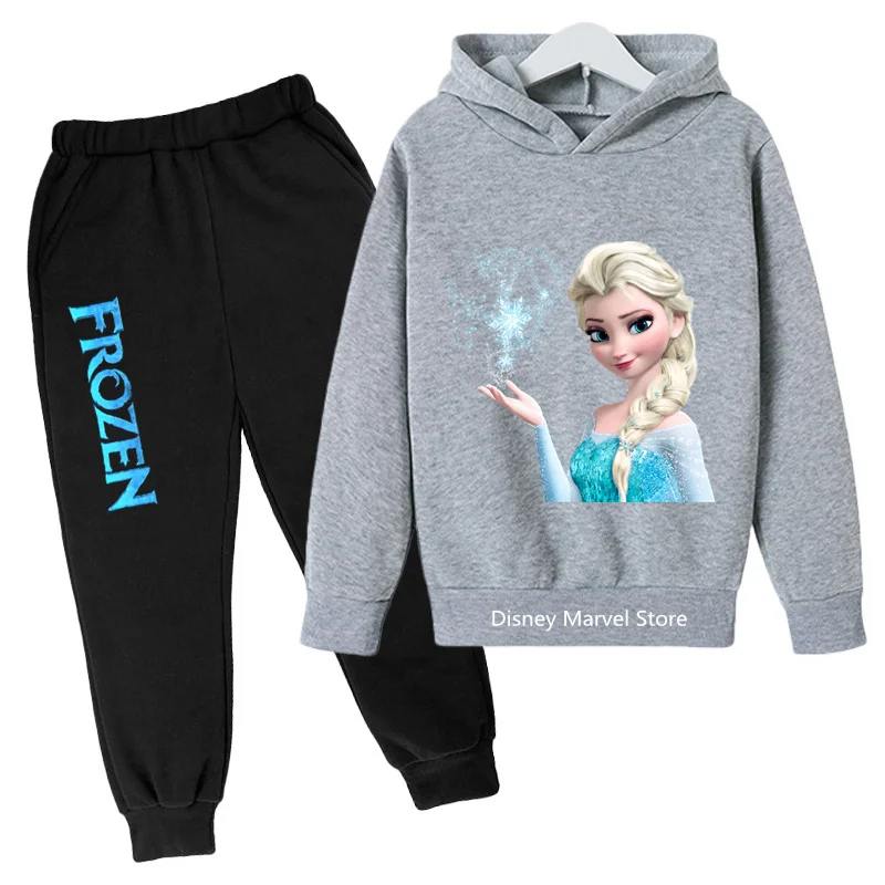 

Frozen Hoodie Set Kids Clothes Girls Clothing Fashion Baby Boys Clothes Autumn Warm Elsa Sweatshirt Children Tops
