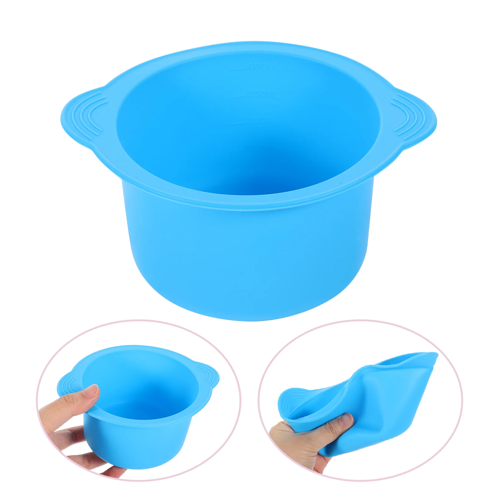 

Wax Warmer Replacement Bowl Hair Removal Machine Melt Liner Sky-blue Silica Gel Dish