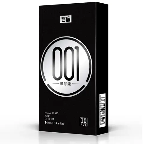 PERSONAGE 10PCS 001 Hyaluronic Acid Condoms Ultra Thin Lubricant Smooth Penis Sleeve Contraception Men Intimate Good Sex Toys