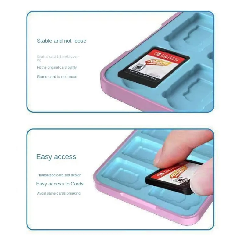 Disney Stitch Game Card Storage Box for Nintendo Switch Console Card Case NS/lite/oled Console Memory Card Magnetic Storage Case