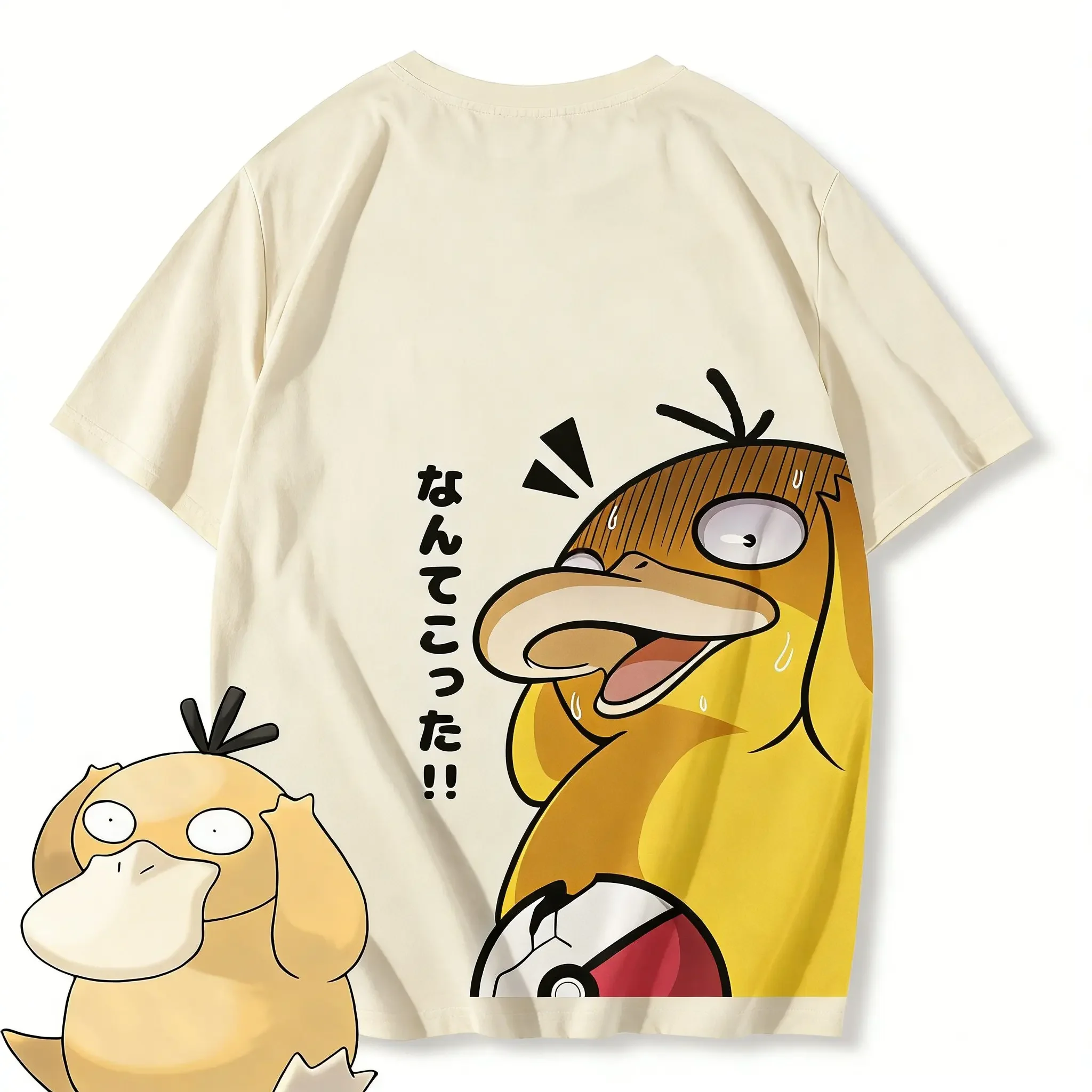 Pokemon Psyduck Anime T Shirt Men Kids Casual Cotton Short Sleeve Tee Top Summer Y2k Streetwear Graphic Print 2026 New Cartoon view 2