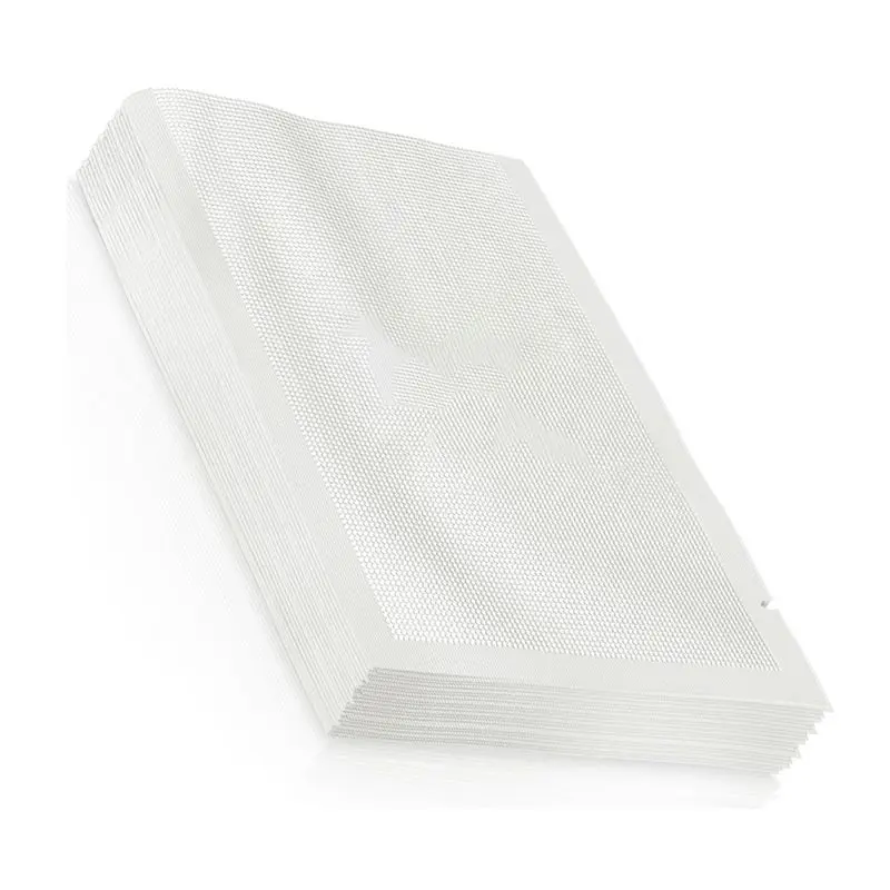 A74E-100 Pieces 20X30cm Vacuum Sealer Bags With Tear Recess Clear Plastic Flat Pouches Bulk Food Packaging Bags