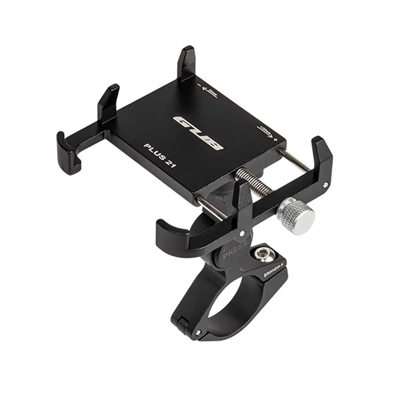 

360° Rotatable GUB PLUS 21 Bike Phone Holder Aluminum Alloy Adjustable Cell Phone Mount For 22.2-31.8mm Motorcycle Handlebar