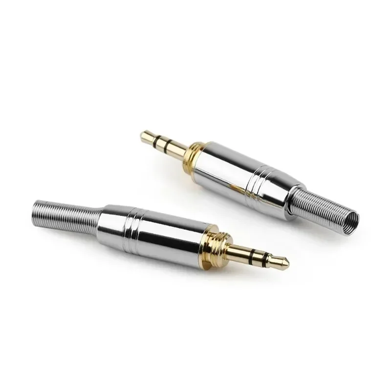 3.5mm Jack Audio Plug 3.5 Connector Consumer Electronics With Tail Length 15mm 3 Pole Earphone Plugs Soldering Connectors