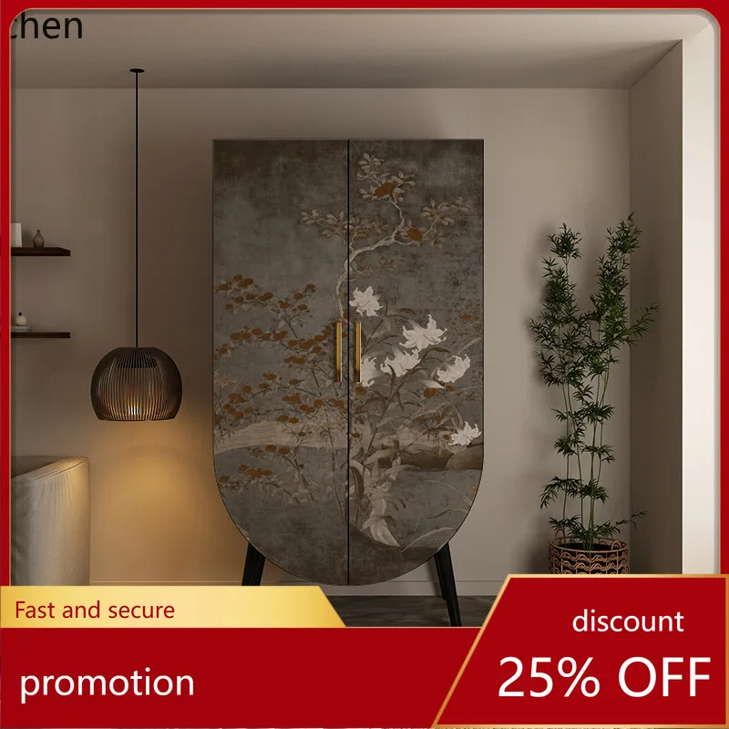 

ZML Solid Wood Bedroom Home Wall-Mounted Storage Decorative Cabinet Integrated Organizer