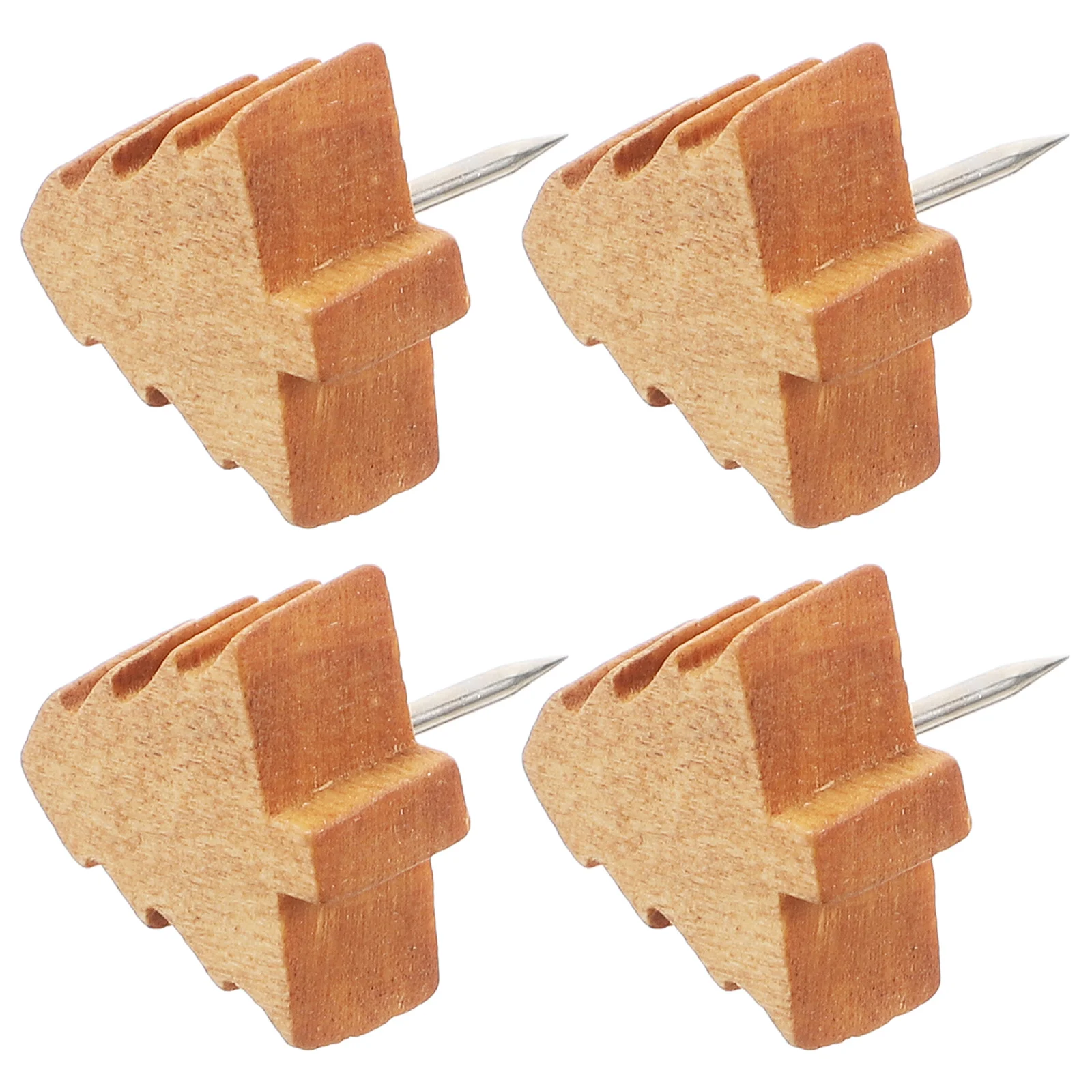 25Pcs Minimalist Pine Tree Push Pins Wooden Head Thumb Tacks for Photo Wall Cork Board Message Board Map Decoration Accessories