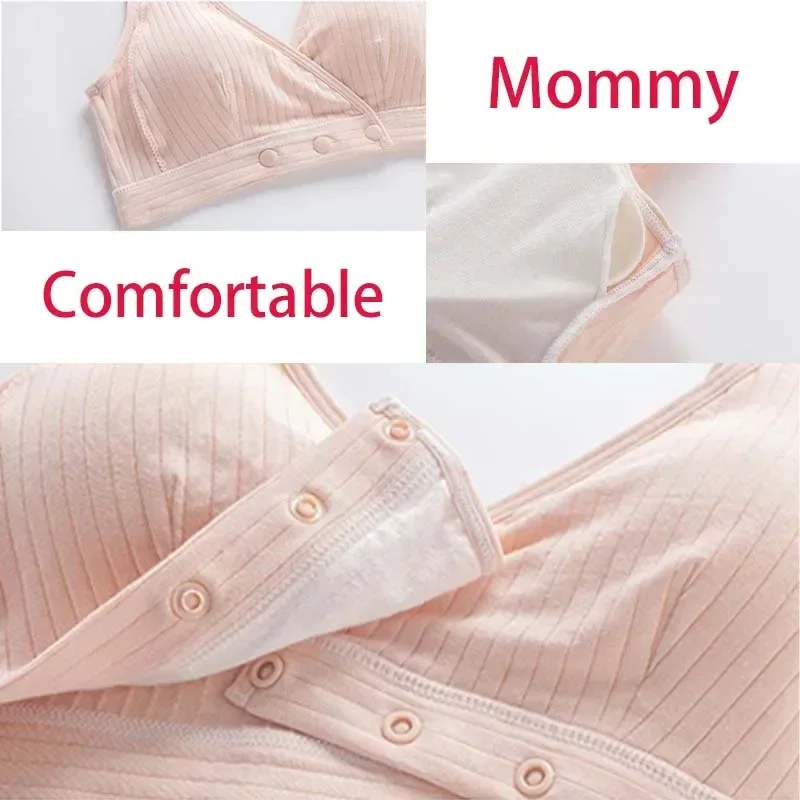 Maternity Bras Wirefree Nursing Bra Pregnancy Clothes Prevent Sagging Breastfeeding Women\'s Breathable No Trace Invisible Bra