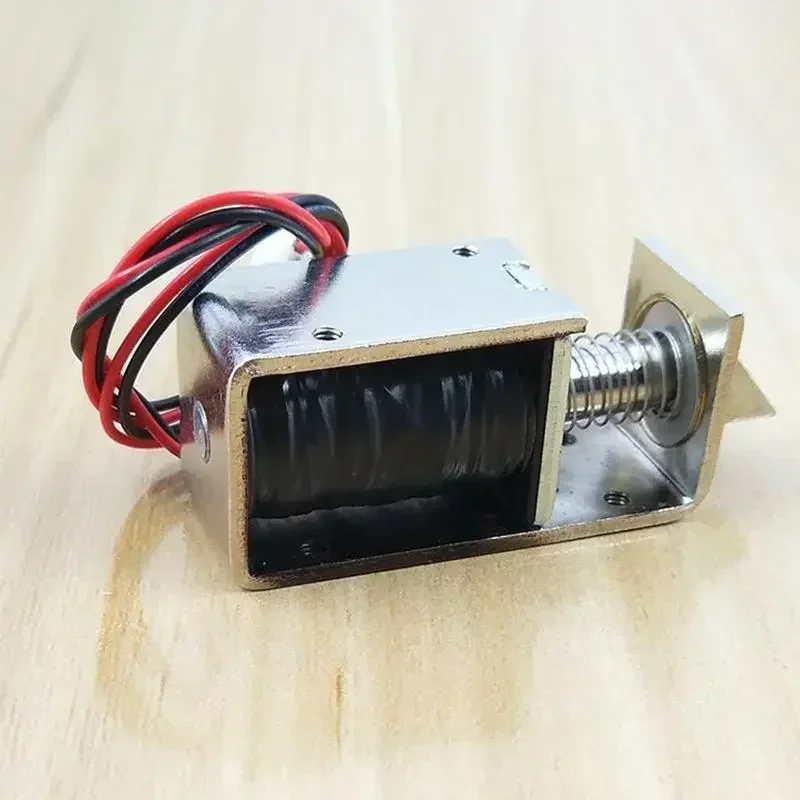 DC 12V/24V Mini Small Solenoid Electromagnetic Electric Control Cabinet Drawer Lock Intelligent Auto Lock for DIY Project