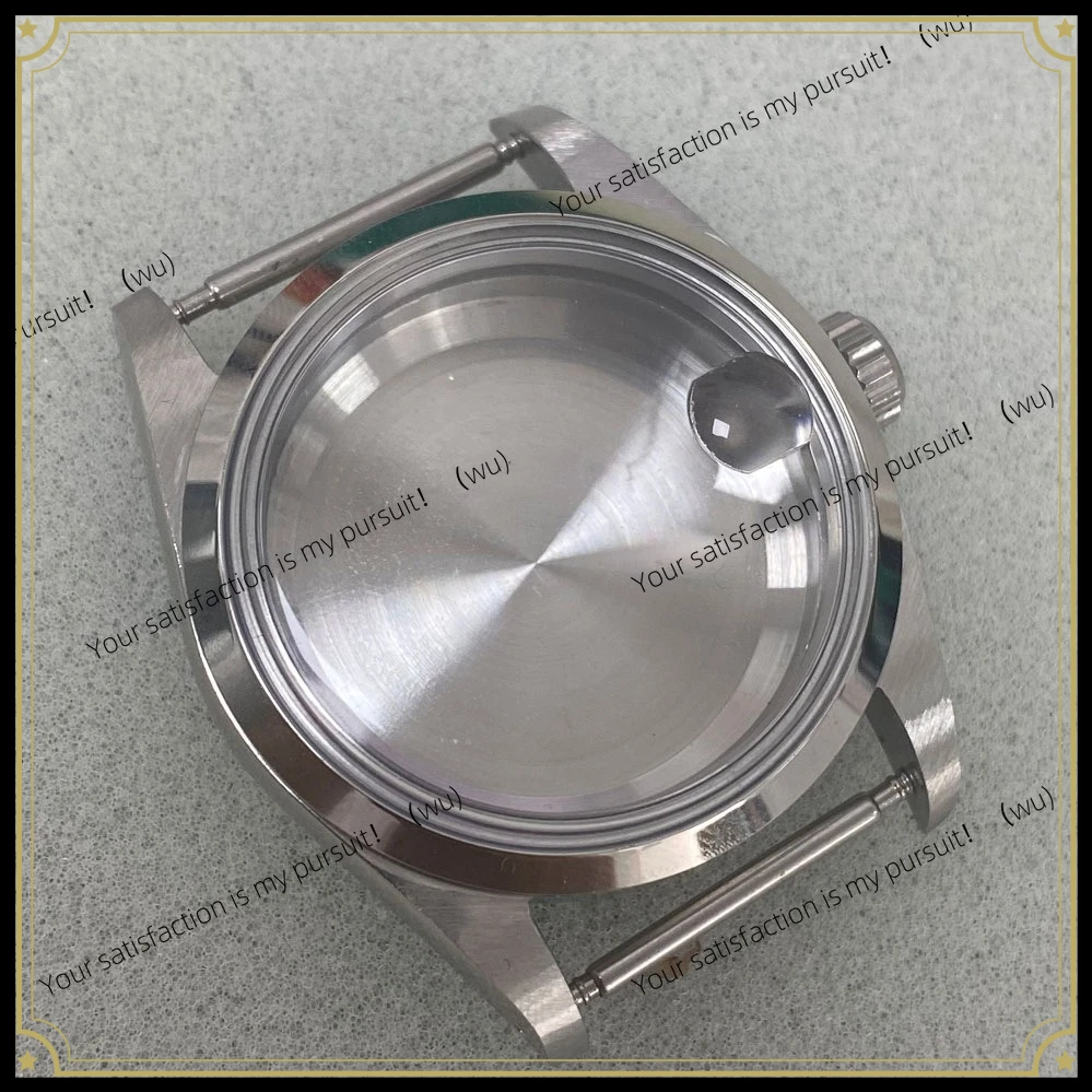 ZOCI-36mm Stainless Steel Watch Case Acrylic Dial Press-in Crown Watch Parts Fit NH35 NH35 Mechanical Movement
