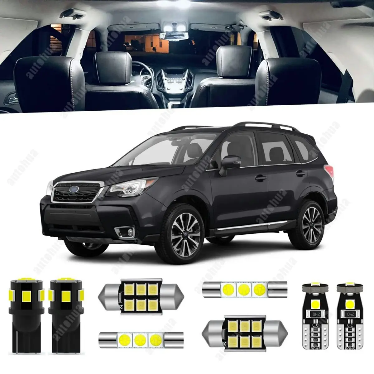 LED Interior Lights For Toyota Corolla 2003-2021 White 6000K LED Lighting 23Pcs