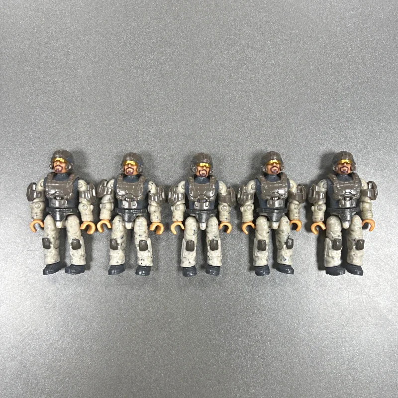 

5Pcs Mega Bloks Construx HEROES Sand Marine Corps Building Figure Toys