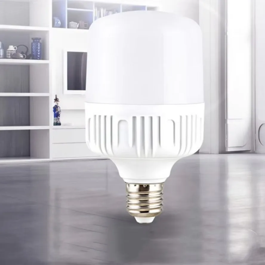 슈퍼 밝은 깜박임 없음 100W E27 LED 나사 입 빛 220V 백색광 눈 보호 높은 열 방출 원형 전구