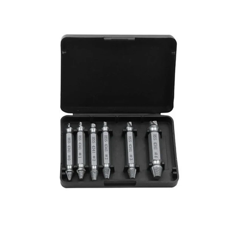 Damaged Screw Extractor Broken Bolt Stripped Set Double Head Tool Easy Out Removal Disassemble Stud Slip Teeth Demolish Remover image 3
