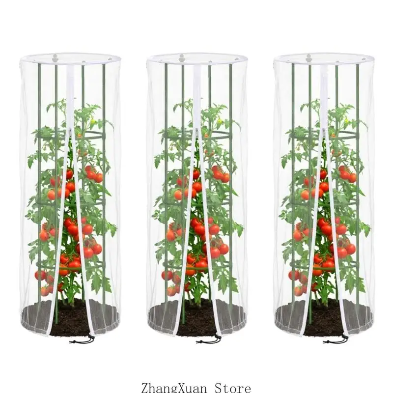 Gartenabdeckung für den Tomatenanbau mit vollständiger Öffnung und Rahmen 3XUF – Detail 3