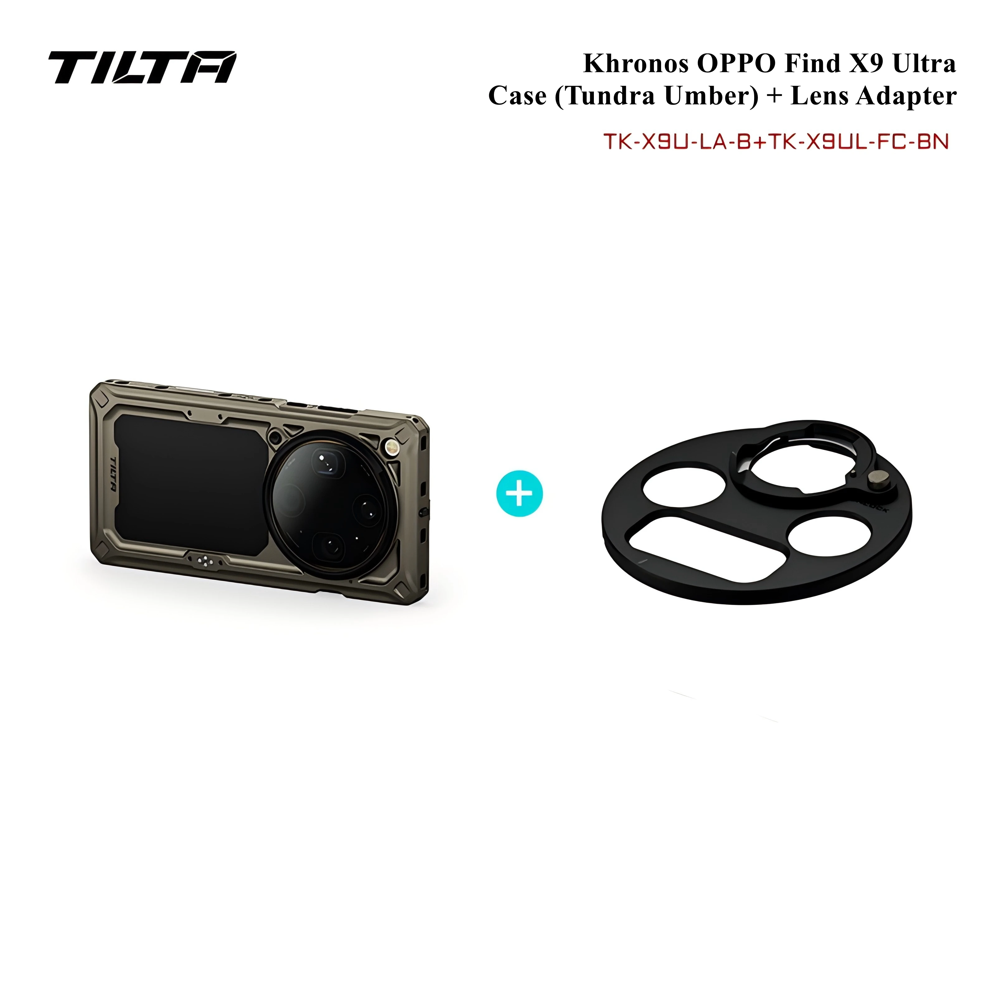 TILTA Khronos voor OPPO Find X9 Ultra Creator Kit met 67mm filteradapter, focus PD-handvat, snelkoppeling stick statief