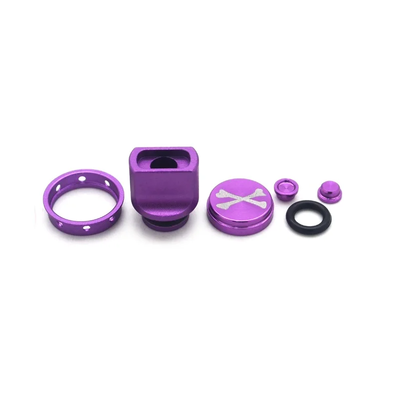 510 Style Aluminum Screws Ring Buttons Silicone Sealing for Dotaio