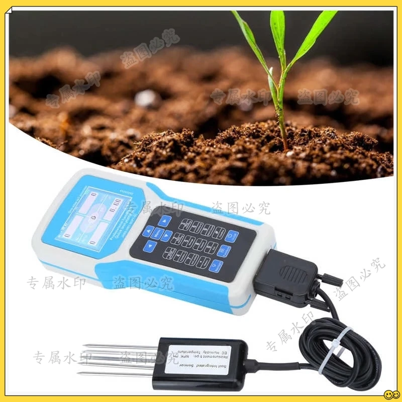 

Soil pH Detector Soil Temperature Humidity Conductivity Fertility Nitrogen Phosphorus Potassium Tester Meter PH Quick Tester