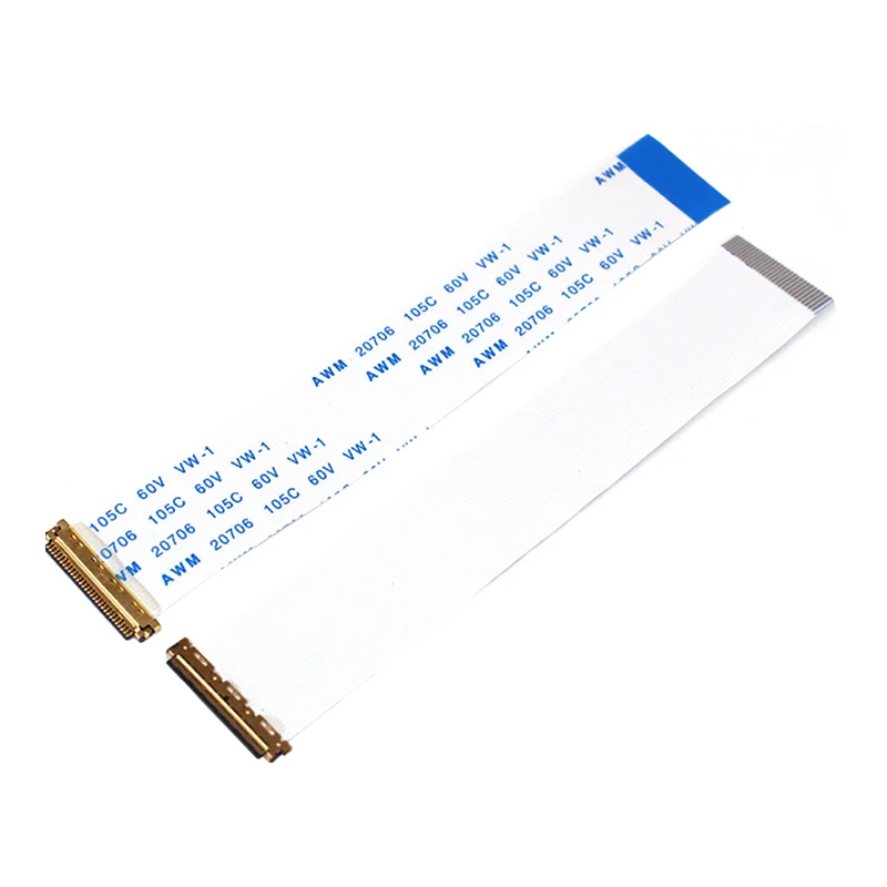 2PCS EDP I-PEX 30Pin 40Pin 0.5MM Ribbon Cable AWM 20706 105C 60V VW-1 Forward Reverse Direction LCD 10CM 15CM 20CM 30CM