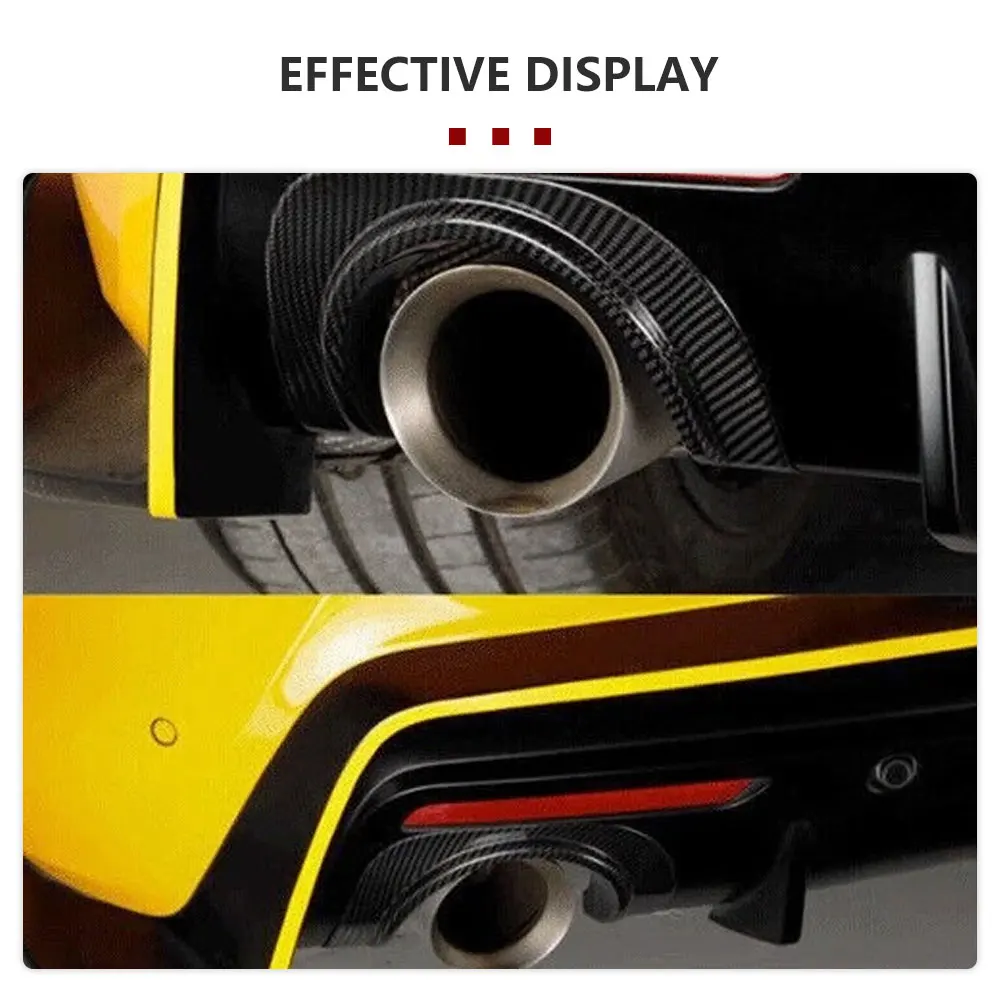 For Toyota Supra GR A90 A91 MK5 2020-2024 Exhaust Muffler Upper Trim Kits DRY Carbon Car Rear Tail Exhaust Muffler Tip Pipe Trim