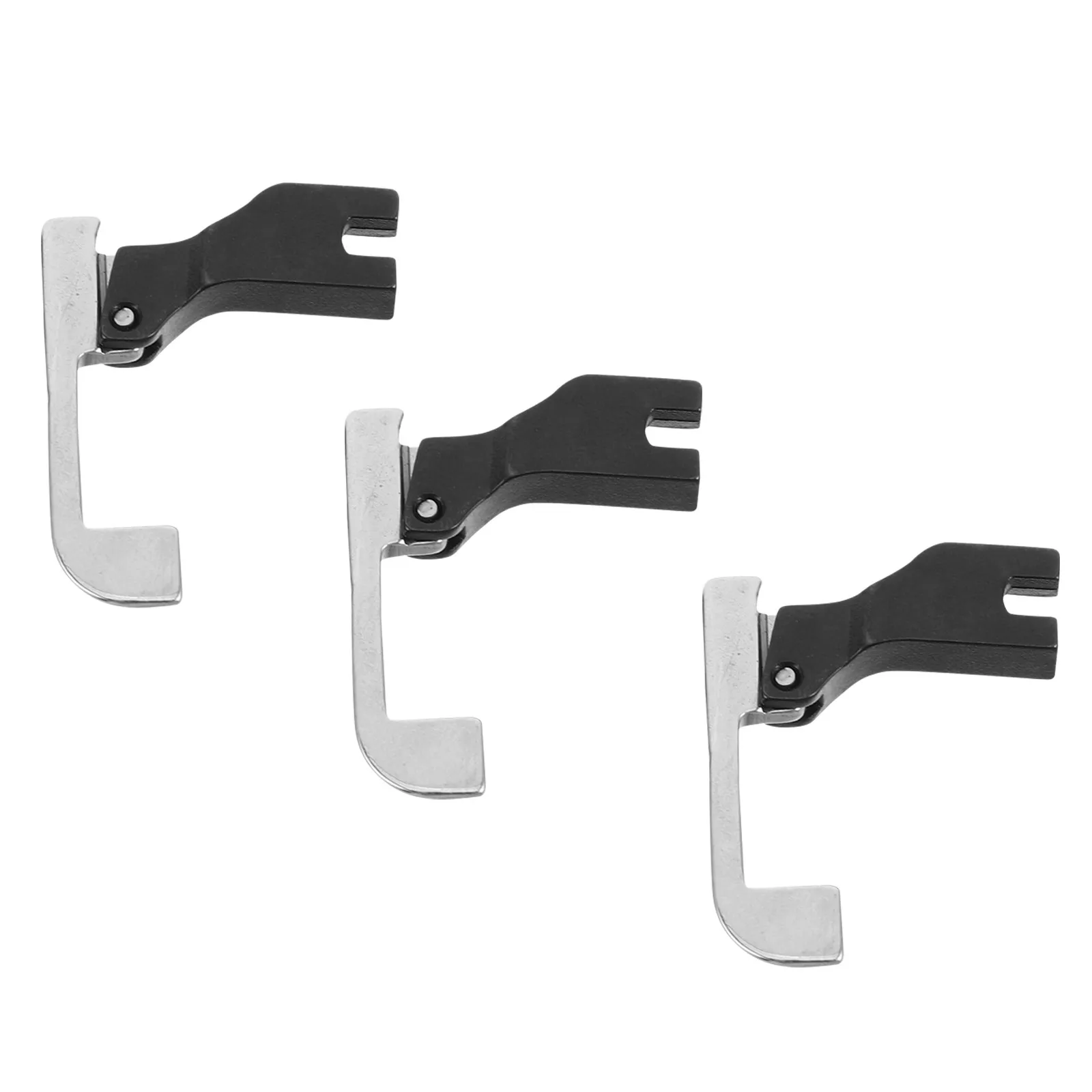 Lot de 3 pieds presseurs à perles pour pointes étroites, pour la couture de robes de mariée perlées, de tissus et de costumes de scène, pour machine à coudre industrielle à plat robuste