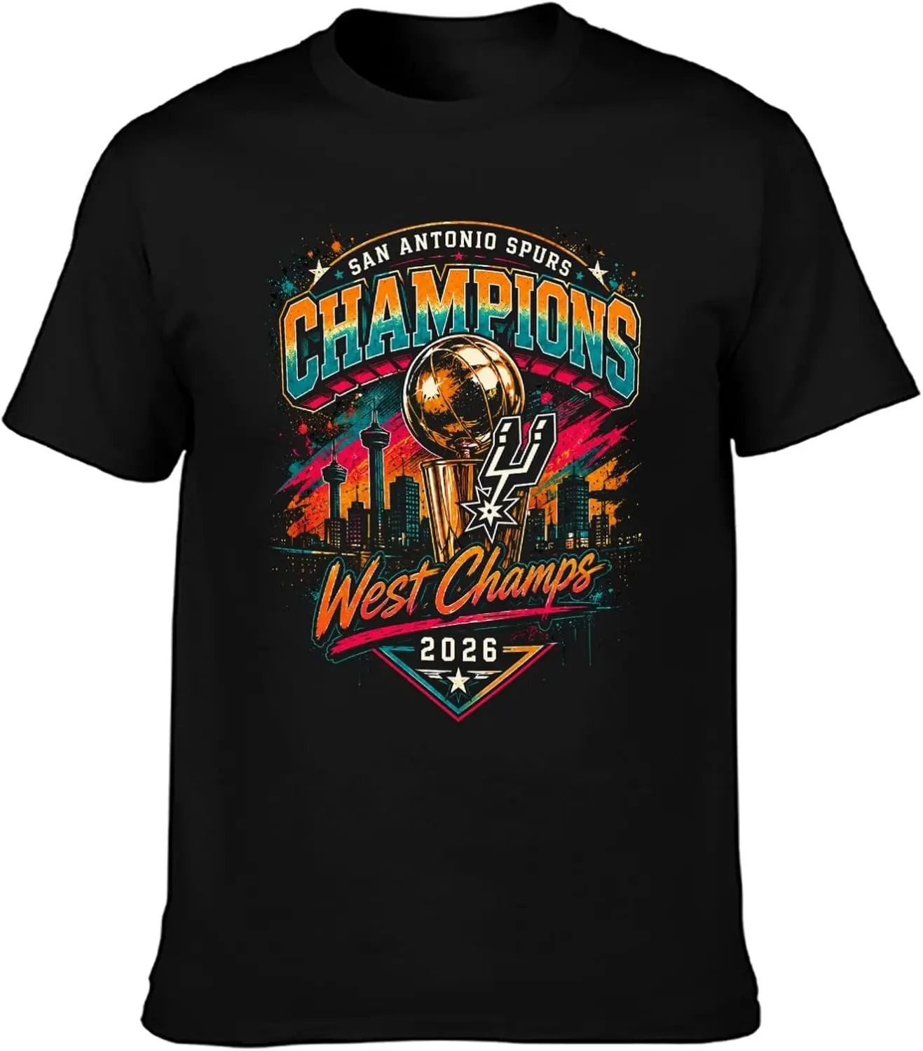 Spnrs Shirt Victor Wembanyama T-Shirt-Unisex Fit For All Fans 100% Cotton Trendy Y2K Short-Sleeve Tee-Soft, Quick-Drying,