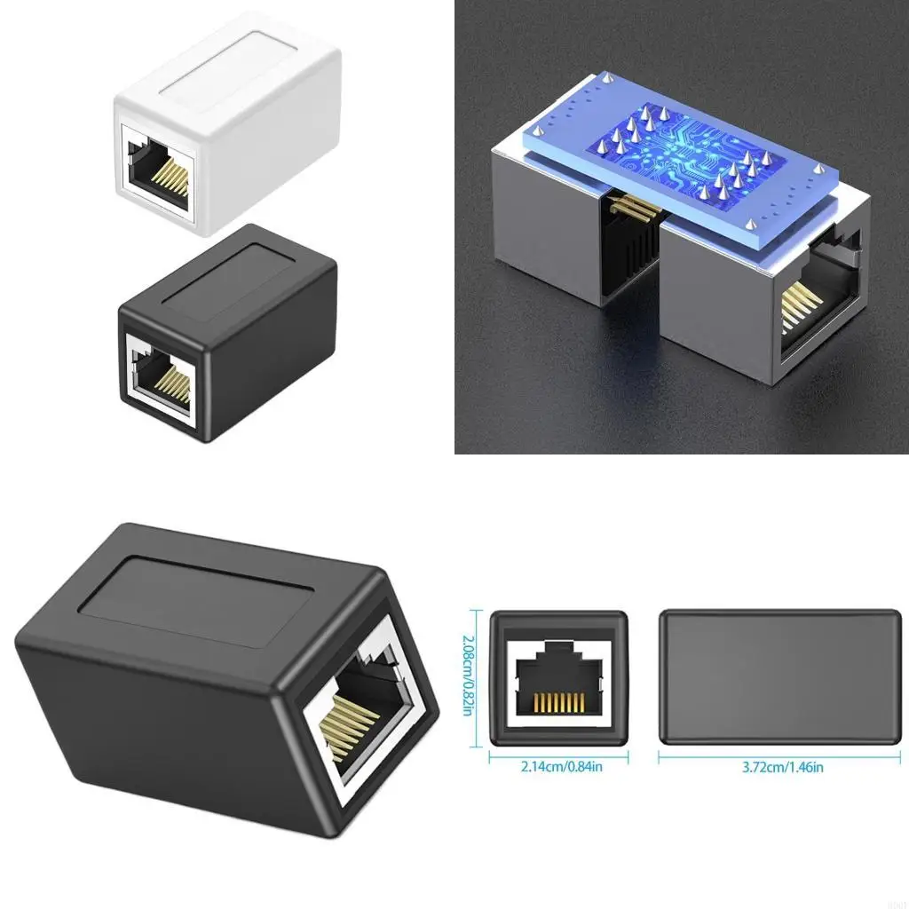 

900F RJ45 Connector Networking Ethernet Extender Extension for Cat6 Ethernet Cord