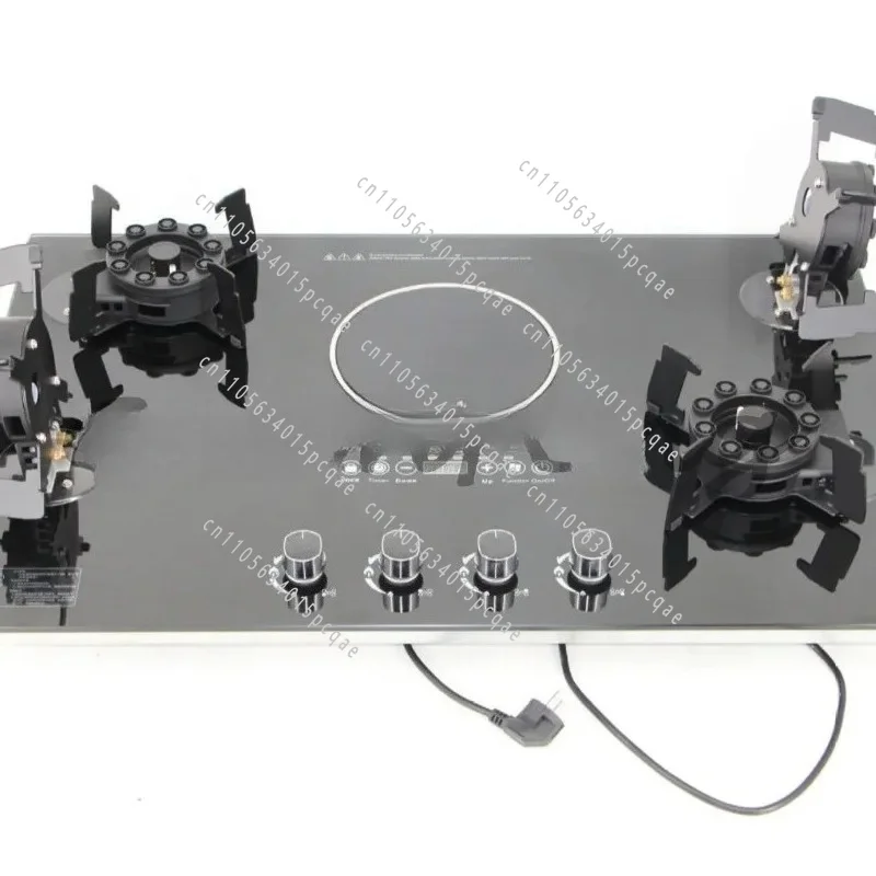 Built-In 5 Burner Gas and Electric Cooktop for Household Use  Hob  Stove for Industrial and Residential Use