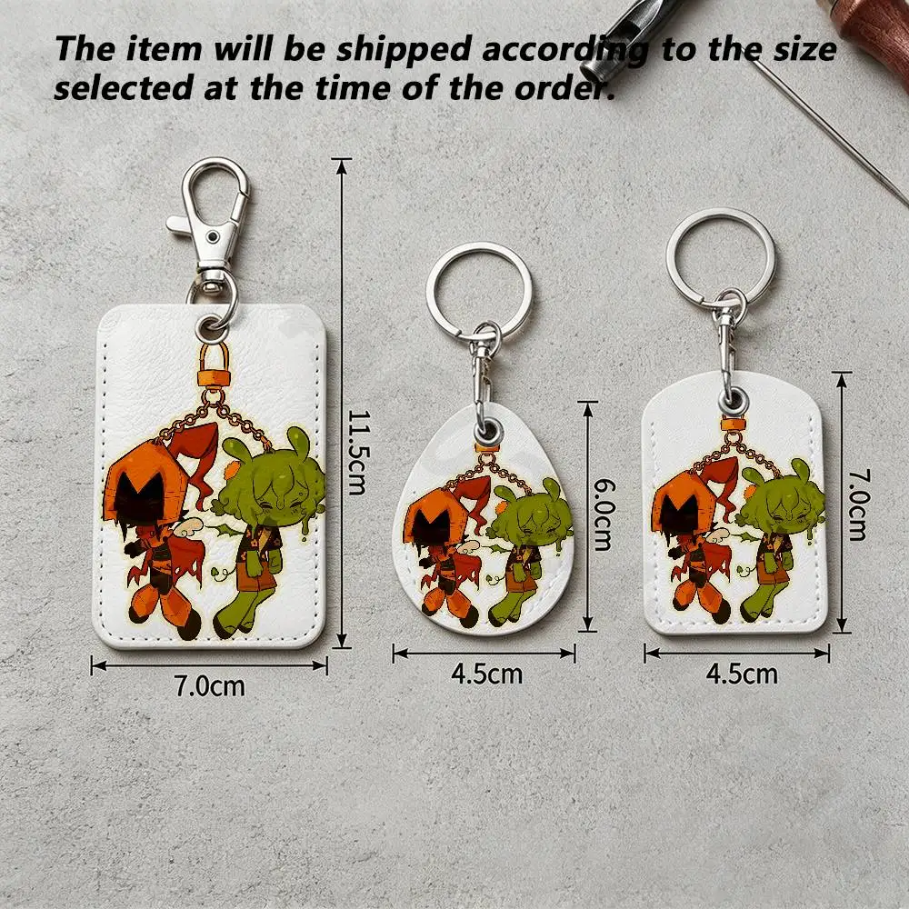 S-Slimeknight D-D3rlord3 A-Avery Holder Keychain For Bank Business Work Card Holder Student Card Protective Case Bus Card view 4