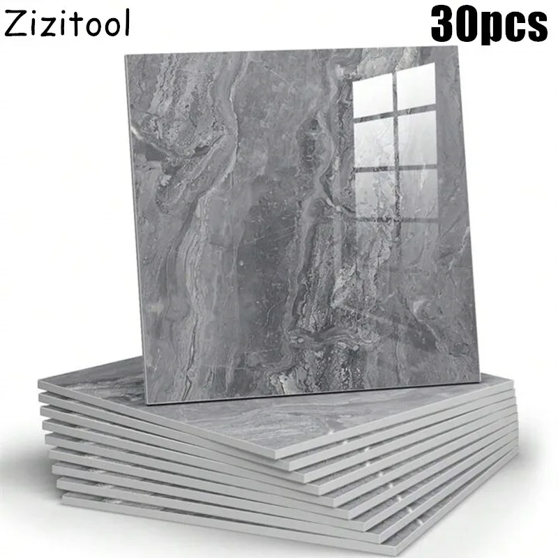 

Marble Peel & Stick Backsplash Waterproof Washroom Wall Panels PVC Wall Tile Sticker for Kitchen Bathroom Living Room Home Decor