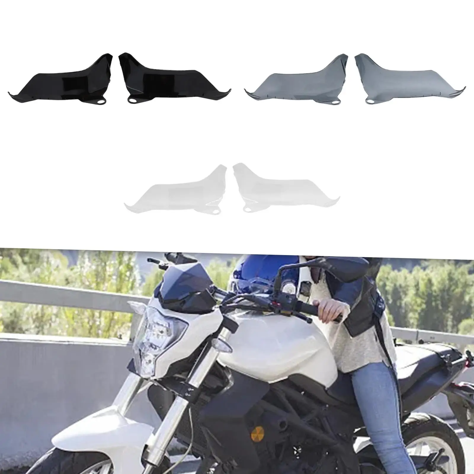 

Motorcycle Handguard Spare Parts Hand Shield Protector Hand Guard Wind Deflector Protector Shield for BMW R1300GS 2023 2024
