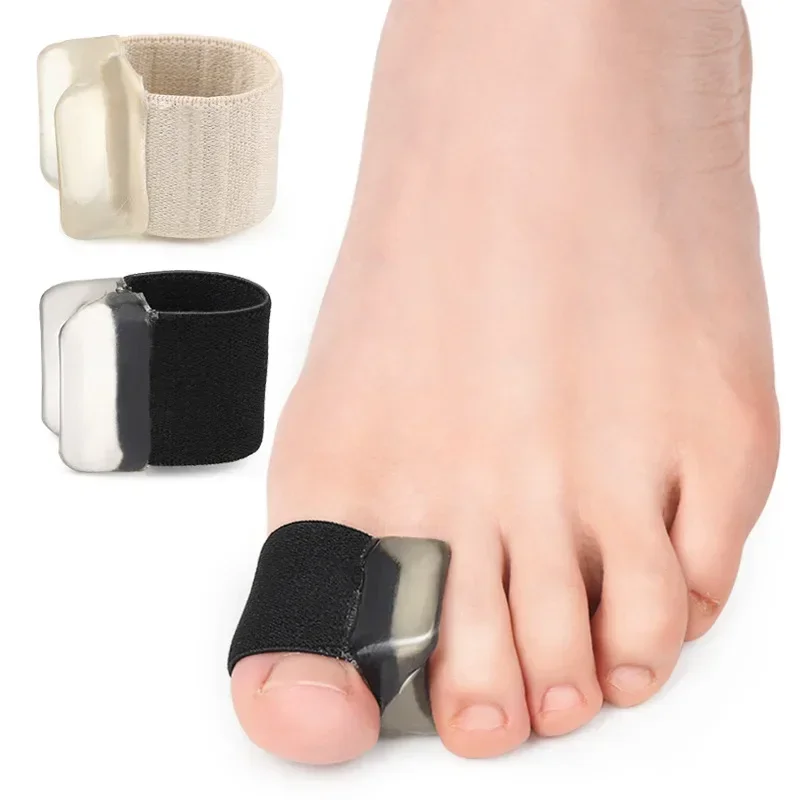 2 Pares de Separadores de Dedos Grandes para Joanete, Tala Corretora e Alinhadora, Órtese Protetora para Hallux Valgus, Ferramentas para Cuidados com os Pés
