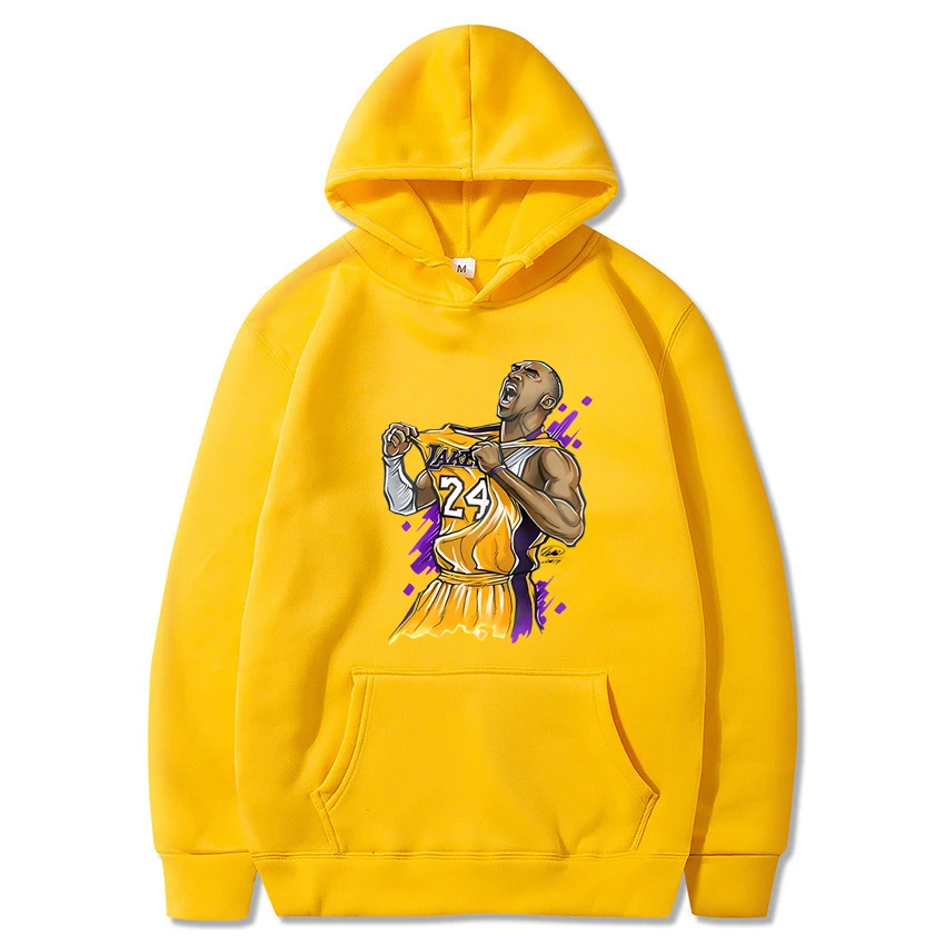 

Men and Women Long SleevePullover Casual Classic Simple Cool Sportswear Lakers Kobe Bryant Printed Sweatshirt for Fashion Trend