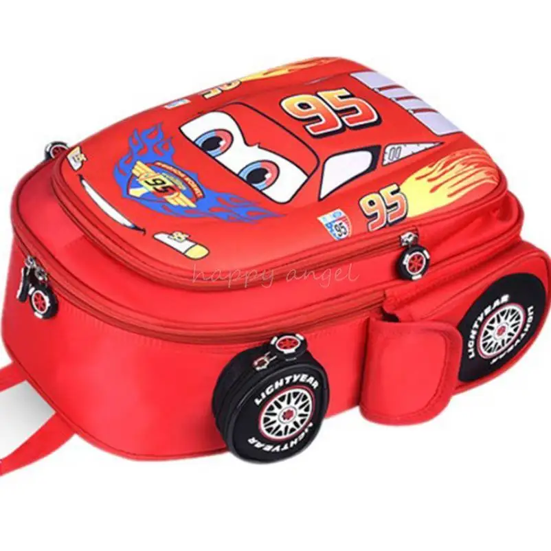 Disney 95 Cars Schoolbag Cute McQueen School Backpack Girls Boys Waterproof Bagpack Primary School Book Bags Mochila Infantil