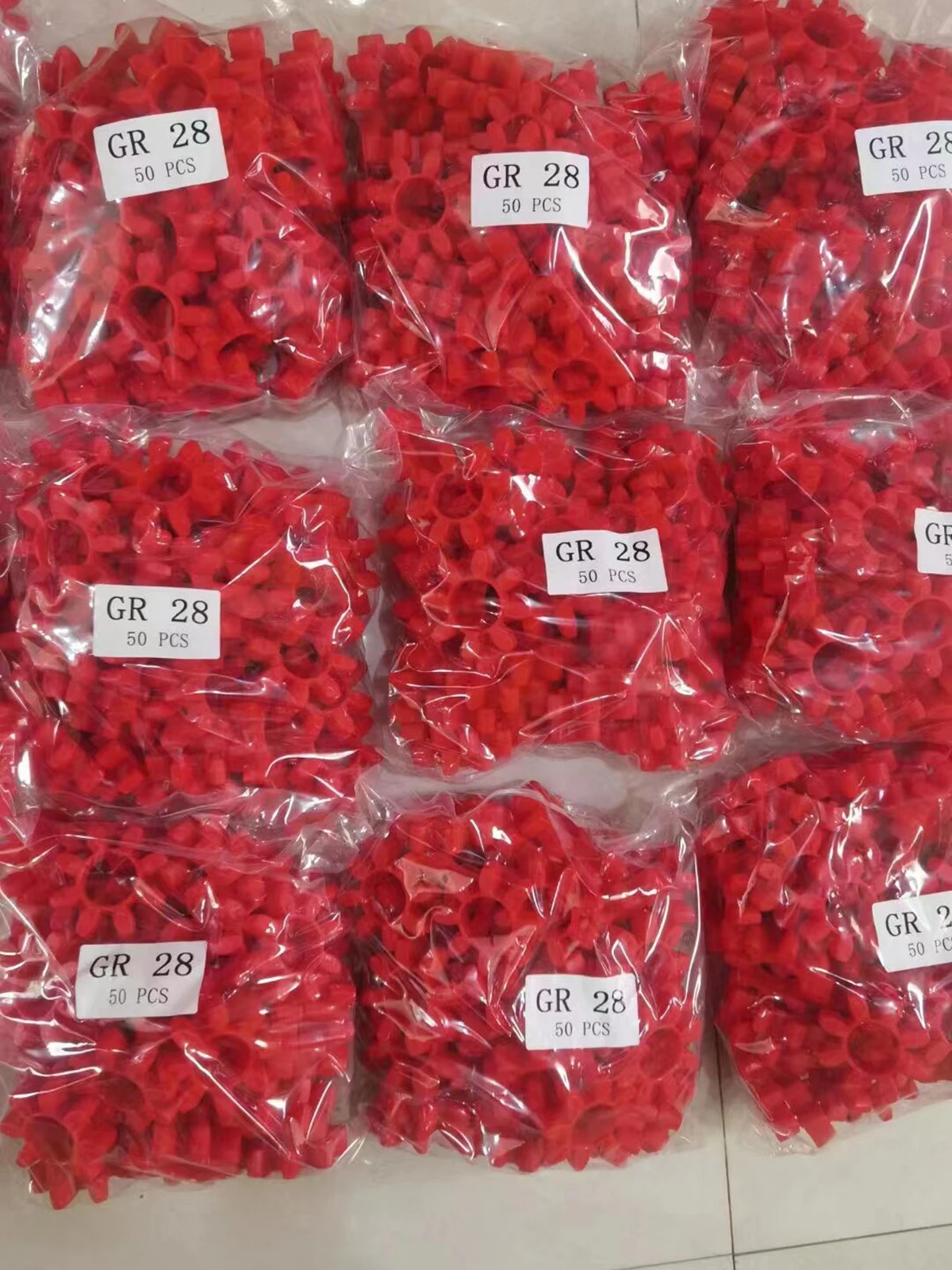 GR10/14/19/24/28-125 Hollow Plum Blossom Pad Star Shaped Coupling Octagonal Polyurethane Shock Absorber Pad Elastic Buffer Pad